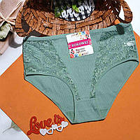Жіночі труси бавовна великого розміру 3хл рубчик на стегна 100-120см