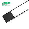 Світлодіодний трековий світильник Ardero AL122 20Вт 4000K чорний лінійний 35см 220В 1150Lm LED black 345*33*41мм, фото 4