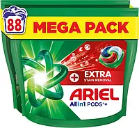 Капсули для прання Ariel Pods+ All-in-1 Extra Stain Removal Екстрасила виведення плям 88 шт (8700216764353)