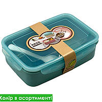 Контейнер для їжі/ланч-бокс №8120 ложка (14,5 х6, 5х21см) в асорт. (80)