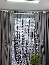 Тюль фатинова корд висотою 2,8 м. біла, фото 5