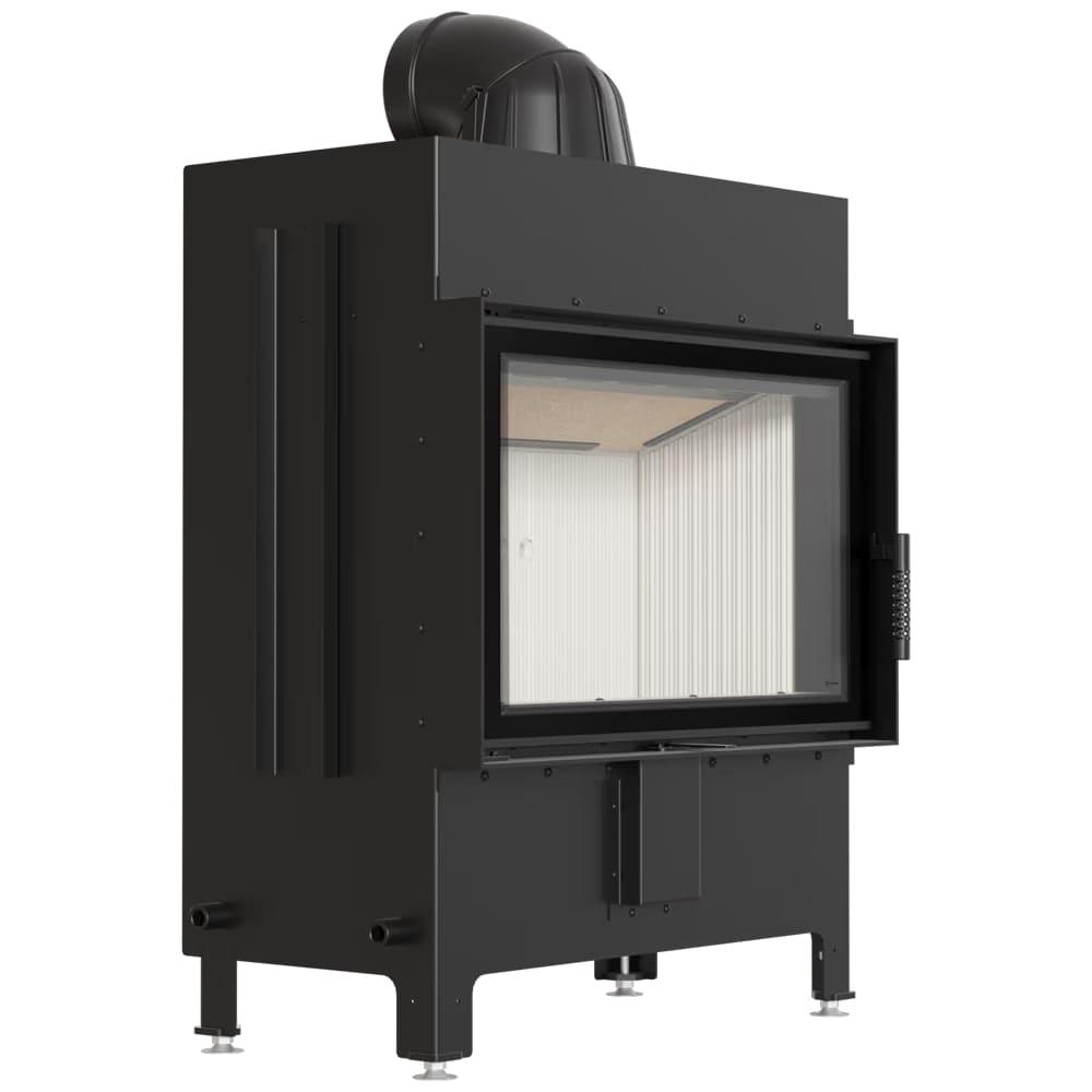 Камінні топки повітряні Kratki Камін з топкою для обігріву будинку LUCY 14 Вбудована камінна топка 14 кВт