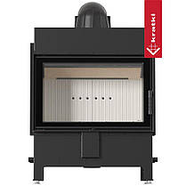 Камінні топки повітряні Kratki Камін з топкою для обігріву будинку LUCY 14 Вбудована камінна топка 14 кВт, фото 4