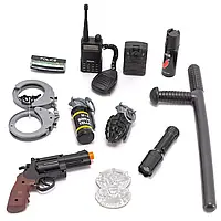 Дитячий набір поліцейського Іграшки для хлопчиків Усе необхідне для сюжетно-рольових ігор у спецназ зі зброєю