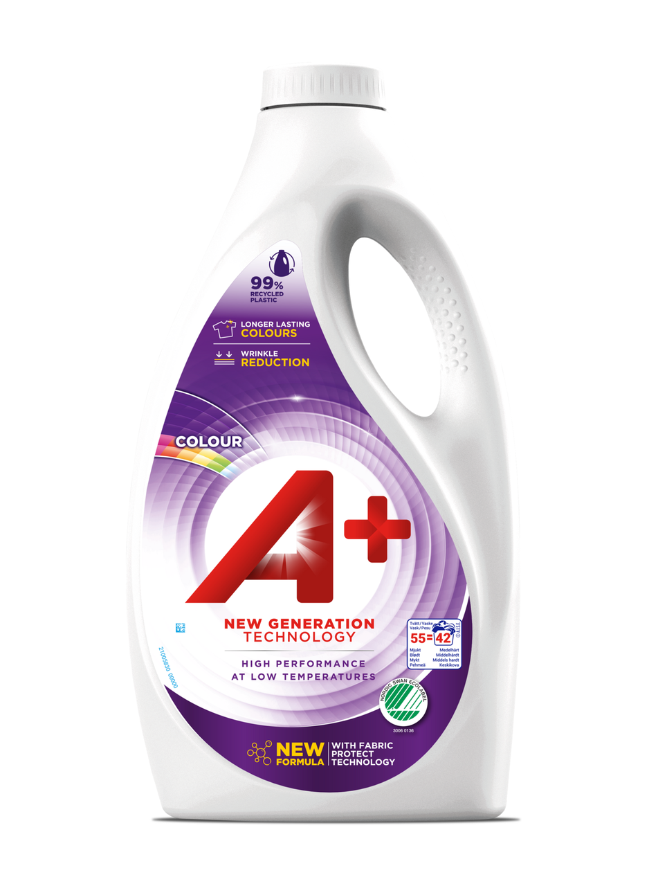 Гель для прання кольорових речей A+ Colour на 55 прань 2,2л