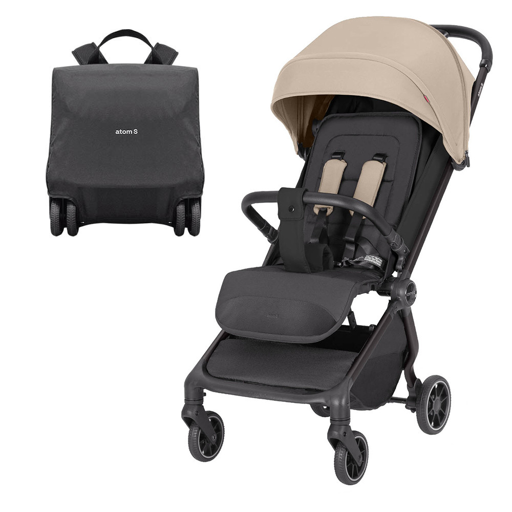Прогулянкова коляска CARRELLO Atom S CRL-5526, Ceramic Beige