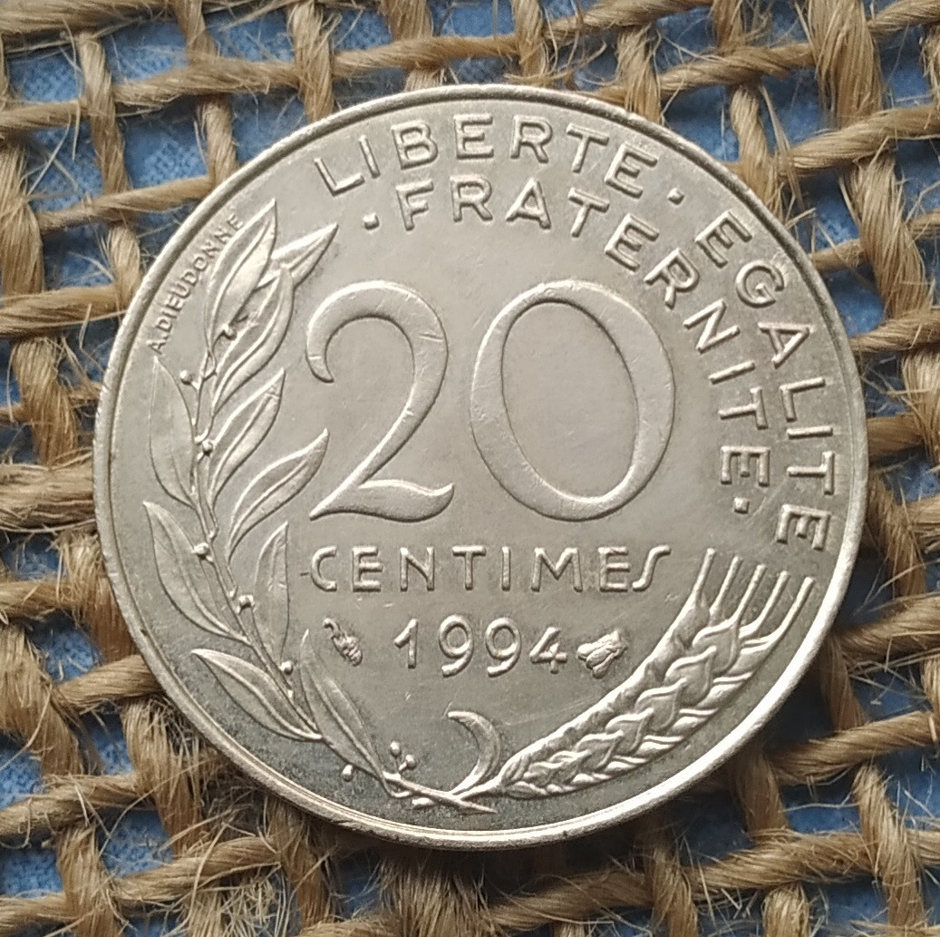 20 сантимiв 1994 року францiя