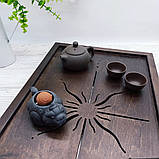 Велика містка дерев'яна чабань «Сонце сходу» - Ясень - темне дерево (54 × 31,5 см), фото 2