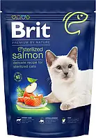 Сухий корм для стерилізованих котів Brit Premium by Nature Cat Sterilized Salmon з лососем 800 г (8595602553099)