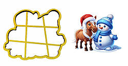 Пластикова вирубка "Символ 2026 року - 2", 12 см