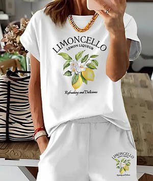 Жіноча літня футболка білого кольору Limoncello