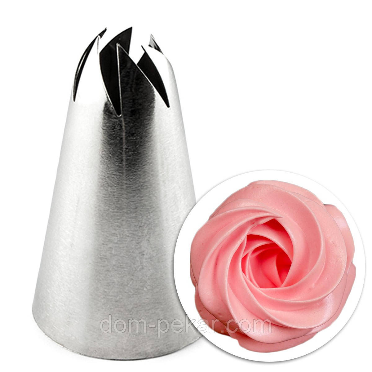 Насадка кондитерська 1 шт метал Троянда 333 (D=30 мм)