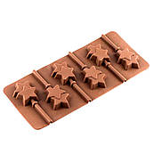 Форма для цукерок на паличці Зірки подвійні 6 шт