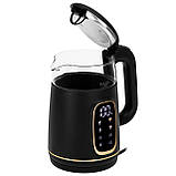 Чайник з регулюванням температури Adler AD 1305 black gold, фото 3