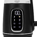 Чайник з регулюванням температури Adler AD 1305 black silver, фото 6