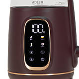 Чайник з регулюванням температури Adler AD 1305 burgundy, фото 3