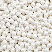 Бусинки цукрові Перлини білі 7 мм (25 г)