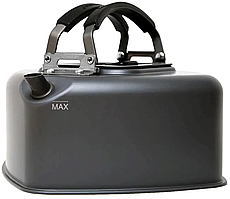Алюмінієвий чайник для багаття RidgeMonkey Square Kettle Large 1.1л туристичний посуд для кемпінгу Чорний