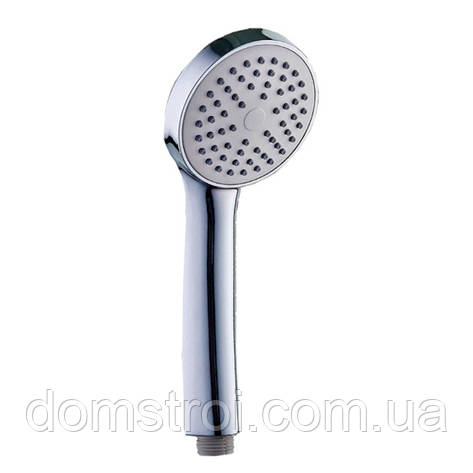 Лійка для душу однорежимна ZERIX SH-01 пластик хром (ZX2809) 70 мм, фото 1