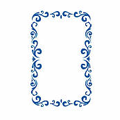 Декор рамка трафарет для пряника 10*6,5 см (TR-2)