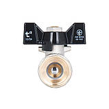 Кран кульовий Thermo Alliance Base 1/2"В "метелик" SD602W15, фото 8