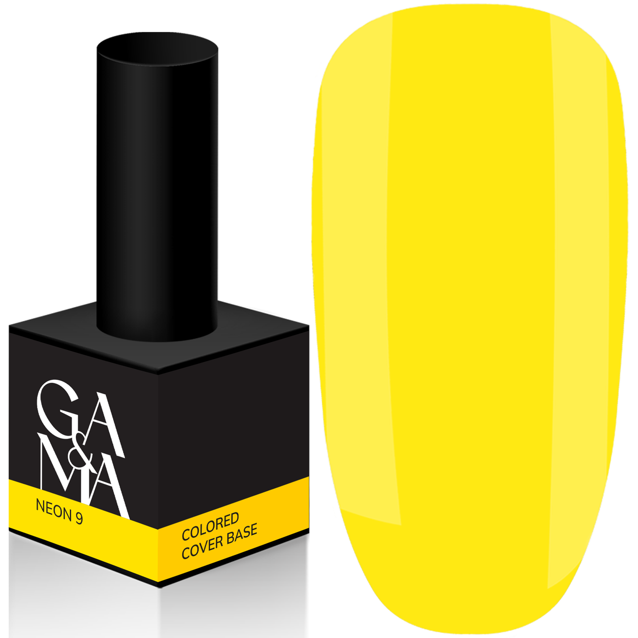 Кольорова база GaMa Cover Base Neon №009, 15 мл жовтий неон
