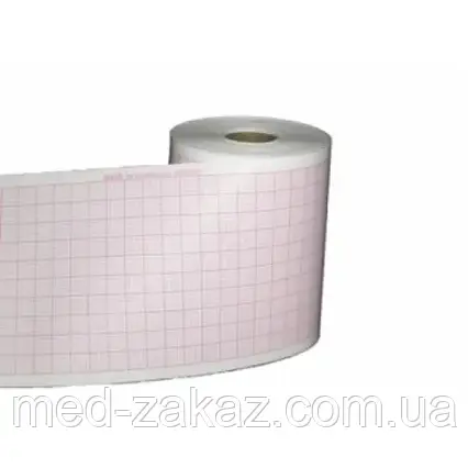 Стрічка діаграмна 80 мм х 25 м, 12 мм, термопапір для Екг , Солар, 10 рулонів