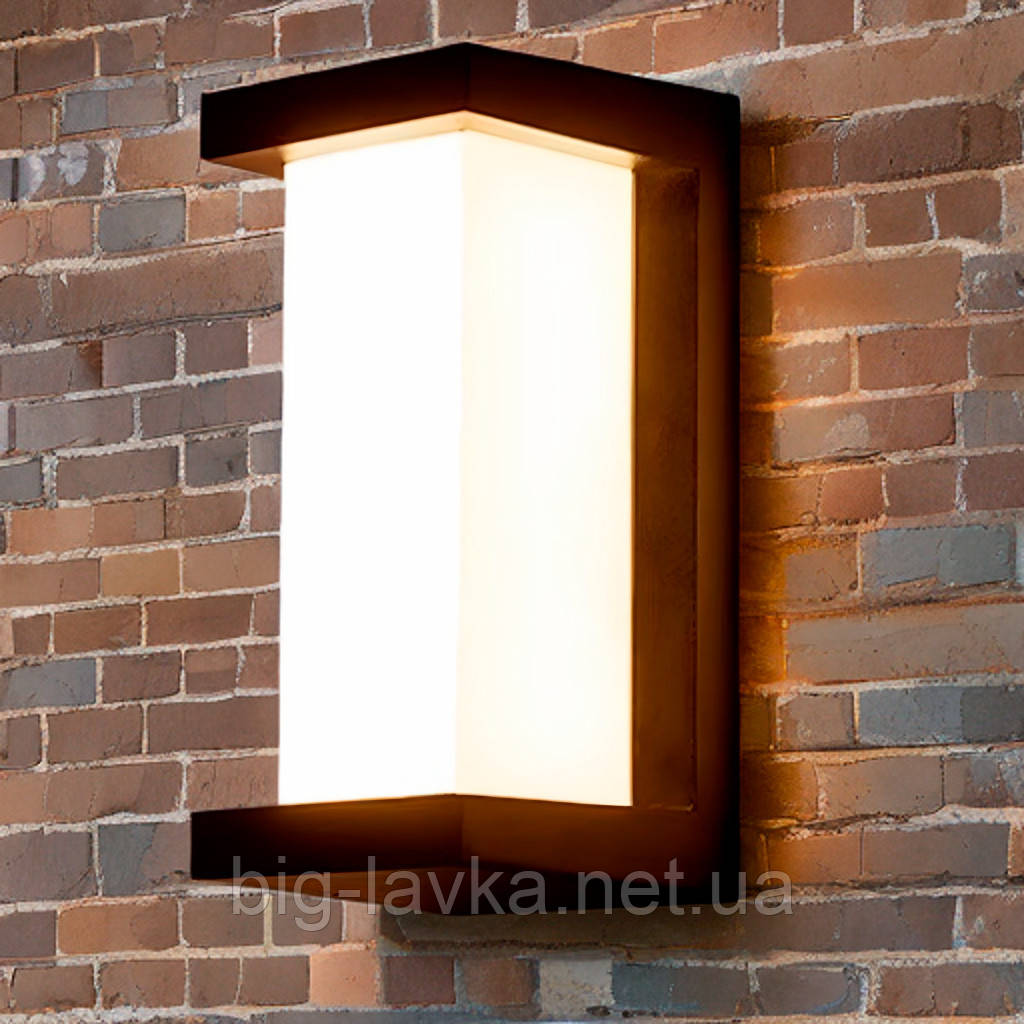 Мінімалістичний фасадний LED-світильник Чорний, фото 1
