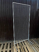 Торгова сітка стійка на ніжках 200/100см профіль 15х15 мм (від виробника оптом та в роздріб)