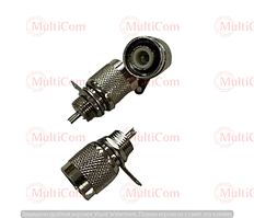 01-11-081. Штекер TNC, монтажний латунь