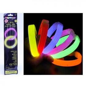 Браслет, світиться  в темряві, 6 кольорів, на бат., пак. 6 х 27 х 1 см (480 шт.)