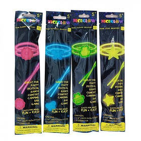 Браслет, світиться  в темряві, 4 види, пак. 6*26,5*1см (640 шт.)