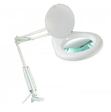 Лампа-лупа ZD-129A з LED-підсвіткою (80 світлодіодів) 5D на струбцині 130 мм діаметр, фото 3