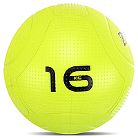 М'яч набивний для кросфіту слембол 16 кг Slam Ball Mdbuddy FI-1774-16 Салатовий