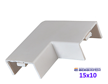 Кут плоский 15x10 мм для короба