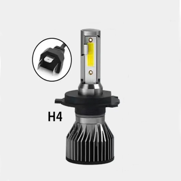 Світлодіодні LED лампи для авто 2 шт, модель H4 з температурою світлового потоку 6000K, фото 1