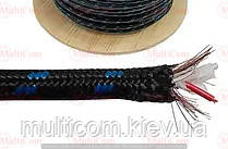 07-06-157. Кабель мікрофонний 2 жили в екрані, круглий, діам.-6 мм, сітка, CU, 100 м, фото 1