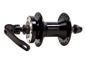 Втулка для велосипеда передня Al DD 36H 14G ED вісь-10мм OLD-100 mm з QR пром.підш SHUNFENG SF-A210F