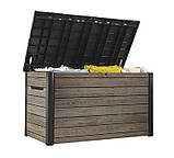 Садова скриня Keter Signature Horizontal Box 870 л 261797 горіх, фото 3