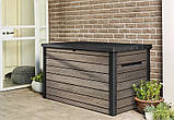 Садова скриня Keter Signature Horizontal Box 870 л 261797 горіх, фото 4