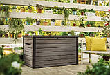 Садова скриня Keter Signature Horizontal Box 870 л 261797 горіх, фото 6