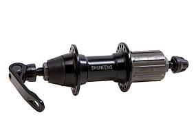 Втулка для велосипеда задня AL 32H Vbr SHUNFENG SF-A231R чорн. з ексцентром. під касету 8-9-10