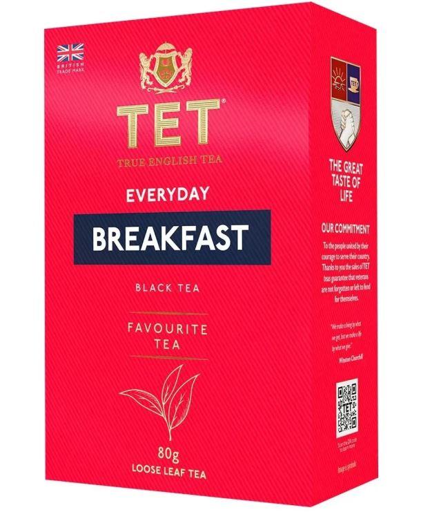 Чай чорний листовий TET Everyday Breakfast 80 г, фото 1