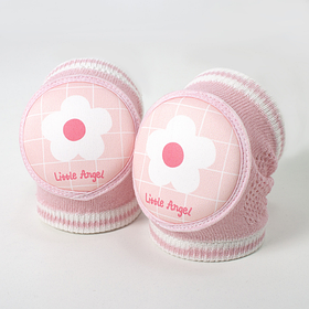 Наколінники дитячі з м'якими подушечками "Квіточка" Світло-рожеві (70085)