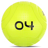 М'яч набивний для кросфіту слембол 4 кг Slam Ball Mdbuddy FI-1774-4 Салатовий