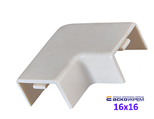 Кут плоский 16x16 мм для короба