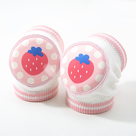 Літні дихаючі налокітники для малюків з м'якими подушечками "Полунички" (70078)