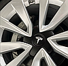 Ковпачки (заглушки) на диски TESLA (Тесла) 58 мм Чорний Білий лого (6005879-00-A, TLB0011), фото 6
