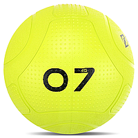 М'яч набивний для кросфіту слембол 7 кг Slam Ball Mdbuddy FI-1774-7 Салатовий