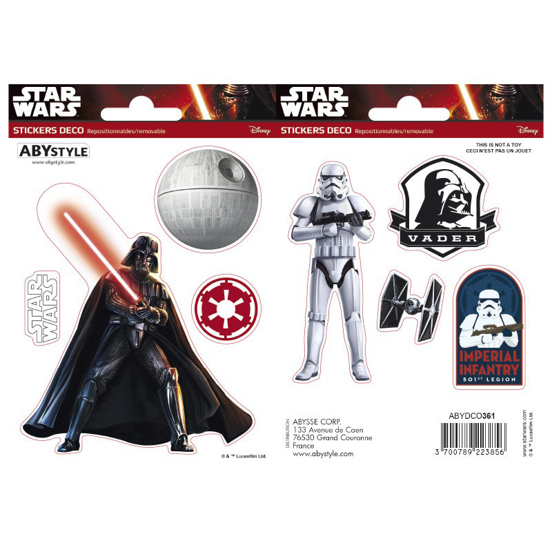 Наклейки STAR WARS Vader/ Trooper (Зоряні війни) 16х11 см, фото 1